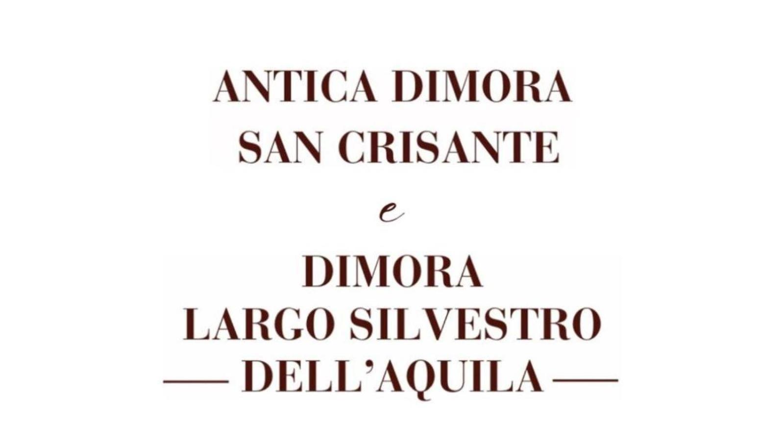 Antica Dimora San Crisante - Centro Storico Leilighet LʼAquila Eksteriør bilde